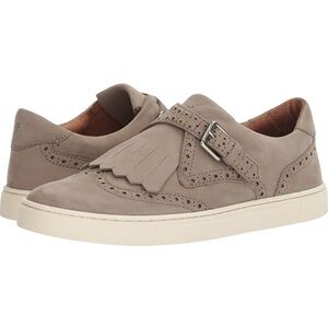 Frye Gemma Fringe Kiltie Buckle Suede Sneakers Grey Women’s 7.5 (3471189)